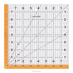 Fiskars neliön muotoinen akryyliviivain (8,5" x 8,5") DDVT499 työkalu