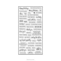 Fiskars tärkeät sanat selkeät postimerkit (4" x 8") DDVT626 työkalu