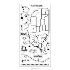 Fiskars Wanderlust kirkkaat postimerkit (4" x 8") DDVT627 työkalu